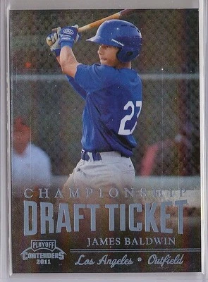 2011 PLAYOFF CONTENDERS JAMES BALDWIN CHAMPIONSHIP DRAFT TICKET 1/1 #DT58 - Image 1 of 2