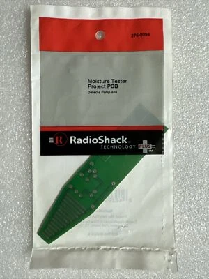 Radio Shack Moisture Tester Project PCB Circuit Board, 276-0094. New!! - Image 1 of 4
