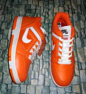 Size 8 - Nike SB Air Force 2 Low - Supreme Orange Blaze NEW - Picture 1 of 10