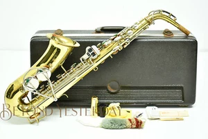 VINTAGE: BUESCHER ARISTOCRAT SERIES IV ALTO SAXOPHONE with CASE - 1970-1975 - Picture 1 of 21