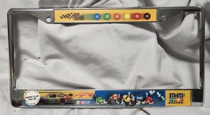 M&M's Racing Team Metal License Plate Frame NASCAR Kyle Busch #18 L@@K - Picture 1 of 1