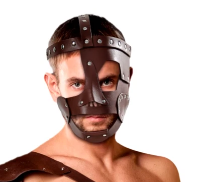 Maschera Umanità Nuova Cactus Jack Mick Foley Cosplay Replica Pelle PU - Immagine 1 di 4