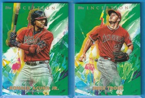 2020 Topps Inception GREEN BASE PARALLEL - PICK FROM LOT 
