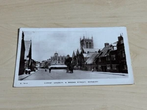 1911 Kingsway RP Postcard Christ Church & Broad Street Banbury Ladies Walking ++ - Picture 1 of 2