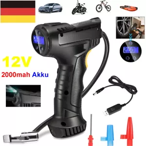 Kabellos LCD Akku Elektrische Luftpumpe Auto Reifen Druckluft Fahrrad Lprbxjazaz - Bild 1 von 12