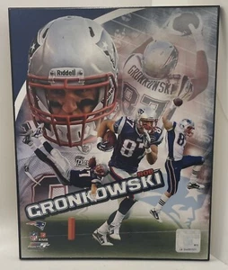 Rob Gronkowski Fotoakte 8x10"" Holzplakette Wandhänger NFL Patriots - Bild 1 von 2
