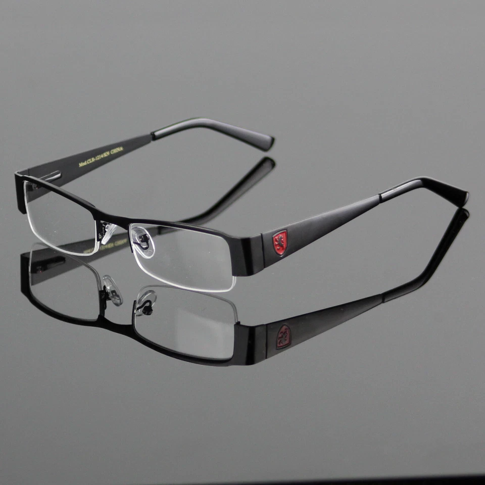 KHAN Mens Womens Clear Lens Eye Glasses Designer Rectangle Fashion Retro Optical RX