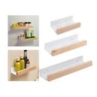 Spice Rack Wall Mount Multifunction Wood Shelf for Bedroom Pantry Household