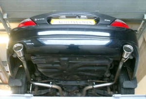 Jaguar S Typ 3.0 V6 Schalldämpfer hinten Löschrohre - 4" Heckrohr Style B - Bild 1 von 3