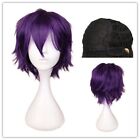 Male Female Cosplay Full Wigs Wig Colorful Anime New Straight Short Hair Party