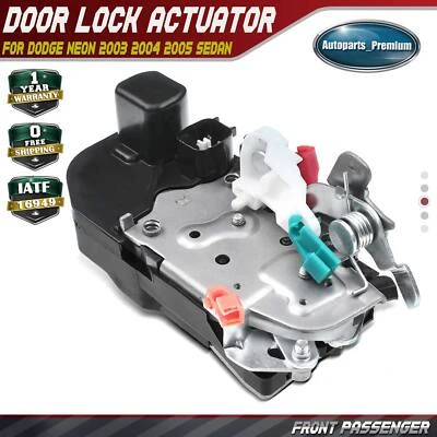 Door Lock Actuator for Dodge Neon 2003 2004 2005 Sedan Front Right w/o Keyhole - Image 1 of 4