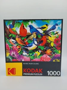 KODAK Premium Puzzles 1000 Piece - Friendly Birds - Picture 1 of 2