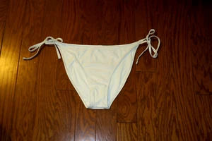 L ❤️ MAE ❤️ TRAJE DE BAÑO ❤️BAJO ALTO CORTE ALTO BIKINI CORDÓN CORBATA LATERAL COCO BLANCO - Imagen 1 de 5