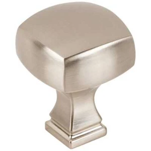 1-1/8" Overall Length Satin Nickel Square Audrey Cabinet Knob - Picture 1 of 4