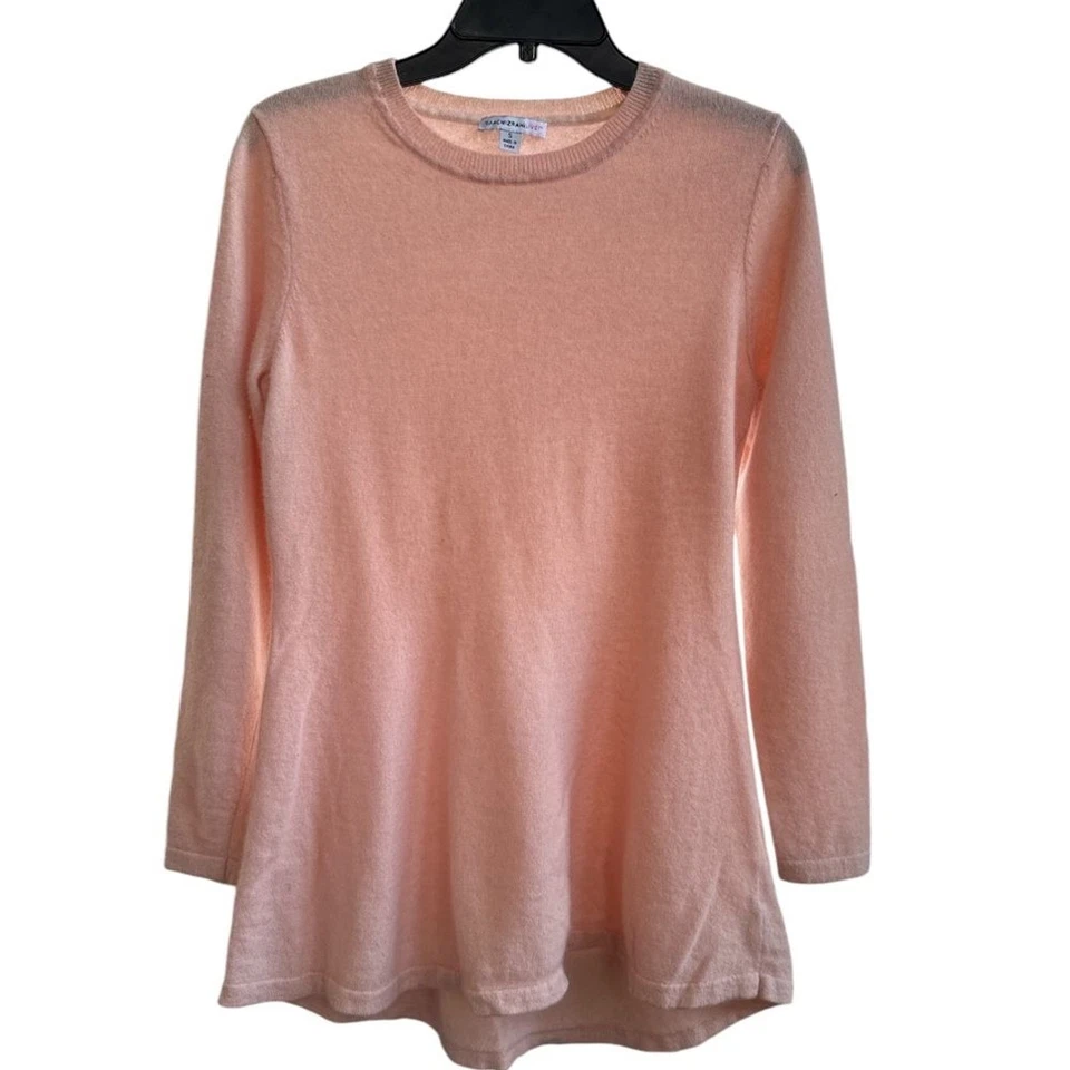 ISAAC MIZRHI LIVE Rosa 100% Cachemira Suéter Túnica Talla S Foto 1 de 4