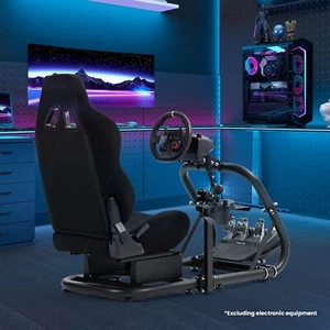 Supllueer Racing Simulation Cockpit Ständer mit Sitz Passend für Logitech G29 - Bild 1 von 6