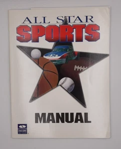 All Star Sports PC Big Box User Manual w/ Product Support Insert--VERY GOOD - Picture 1 of 2