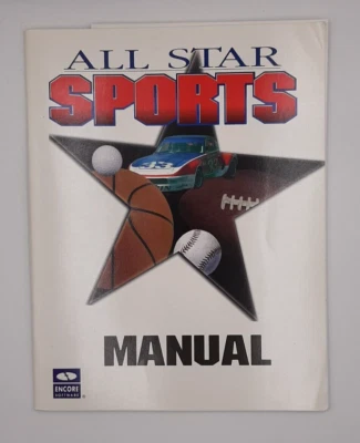 All Star Sports PC Big Box User Manual w/ Product Support Insert--VERY GOOD - Image 1 of 2