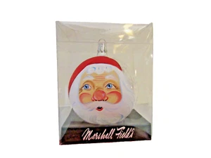 2005 Marshall Field's Santa Clau Christmas Tree Glass Ball Ornament. 4" Diam New - Picture 1 of 4