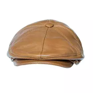CUERO Hombres Gatsby Gorra Newsboy Hiedra Sombrero Golf Conducción Plana Cabbie S-3XL - Imagen 1 de 7