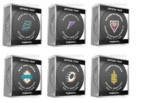 PWHL 2024-2025 Temporada Oficial Juego 6 Hockey Puck Paquete con Cubo -NUEVO LOGO - Imagen 1 de 8
