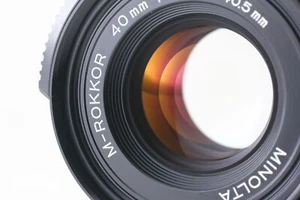 Late Model MINOLTA M ROKKOR 40mm f2 Lens Leica M for CL CLE JAPAN -Top MINT - Picture 1 of 10