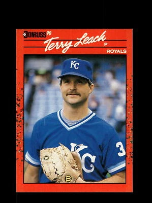 Kansas City Royals Terry Leach #534 Donruss Baseball Near Mint or Better top - Image 1 of 2