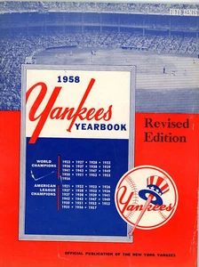 1958 New York Yankees REVISED Yearbook VG/EX CONDITION *MICKEY MANTLE* (3) - Picture 1 of 1
