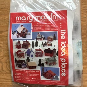 Kit de aguja musical de lona de plástico Mary Maxim para pueblo - tienda general 37222 - Imagen 1 de 7