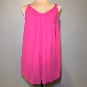 Torrid Hot Pink Tank Top Blouse Size 0 - Picture 1 of 7