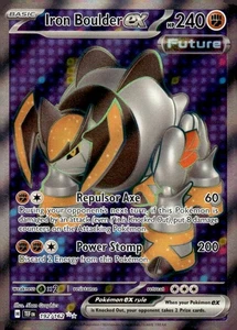 Pokemon TCG SV05: Temporal Forces #192/162 Iron Boulder ex - Picture 1 of 2