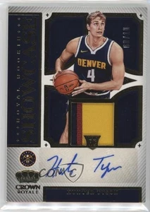 2023-24 Panini Crown Royale Royal Rookie Vetrina Oro/10 Hunter Tyson Auto RC - Foto 1 di 3