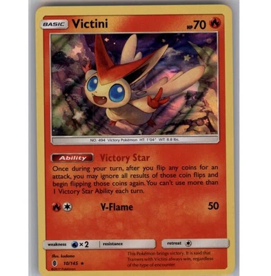 Victini Holo Holo Rare SM - Guardians Rising 10/145 NM - Image 1 of 2