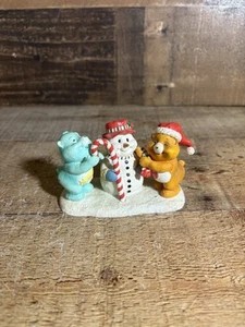 Rare Hawthorne Village Christmas Care Bears Wish Bear and Tenderheart's Snowman - Bild 1 von 3