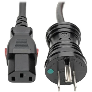 Tripp Lite Power Cord Hospital Medical 5-15P to Locking C13 M/F 10A 10ft - Picture 1 of 7