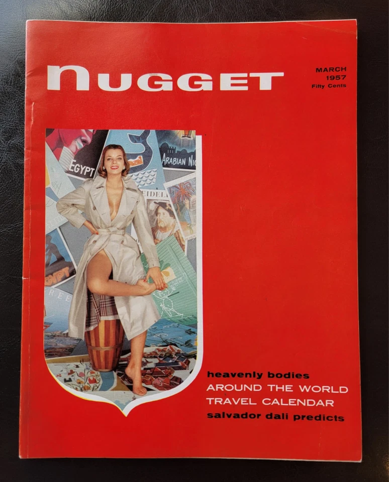 Nugget March 1957 Salvador Dali article and illustrations by Dali, Houlihan etc. - Image 1 of 3