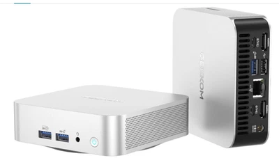 GEEKOM A6 Mini PC with AMD Ryzen 7 6800H Metal Case 32GB DDR5 1TB M.2 SSD - Bild 1 von 4