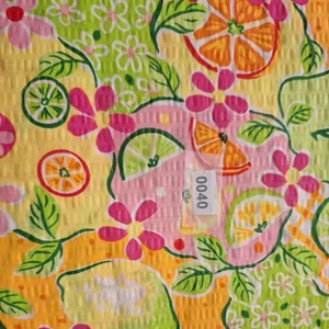 Tutti Frutti Plisse  Seersucker 3+3/8  yds muti colored  n fruit fashion craft - Picture 1 of 1
