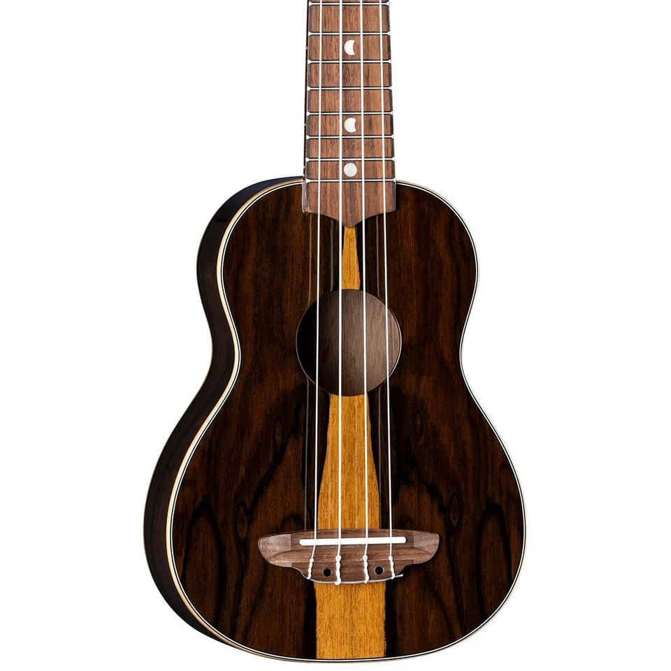LUNA Model Uke Ziri S Exotic Ziricote Wood Soprano Size Acoustic Ukulele