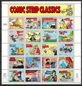 USA Briefmarken 1995 Comic Klassiker + 2009 TV frühe Erinnerungen Blätter postfrisch - Bild 1 von 2