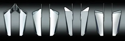 NC Chrome Switchblade Windshield Lowers Honda Shadow ACE 1100 95-99 - Image 1 of 4