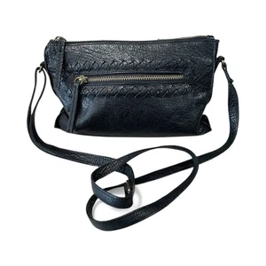 Day & Mood kleine verstellbare Umhängetasche Handtasche schwarz Sting Echtleder - Bild 1 von 13