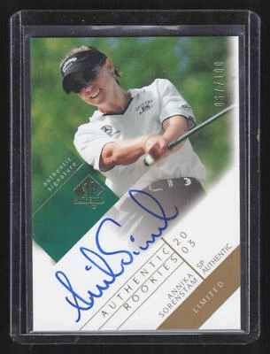 2003 SP Authentic #110 Annika Sorenstam Limited Auto #'d /100 - Image 1 of 2