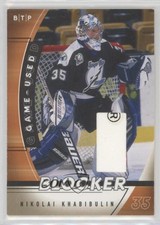 2002-03 ITG Be A Player Between the Pipes Game-Used Blocker Nikolai Khabibulin