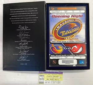 NHL Atlanta Thrashers Inaugural Game Ticket With Stub Box First Game - Picture 1 of 3
