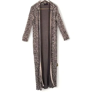 Nichole Lynel Leopard Longline Duster Gr. S Strickjacke Pullover Animal Print Gepard - Bild 1 von 6