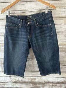Pantalones Cortos Lucky Brand Mujer Talla 4 27 Azul Lavado Oscuro Denim Corte Zoe Bermuda J367 - Imagen 1 de 3