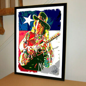 Stevie Ray Vaughan SRV Gitara elektryczna Texas Blues Muzyka Plakat Druk 18x24