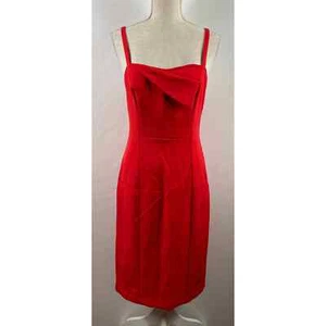 Vince Camuto Red Bodycon Sheath Dress Womens Size 6 NWT Cocktail Party Chic - Picture 1 of 6