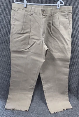 Dockers Chino Pants Mens 42 Khaki Classic Fit Cotton Stretch Waistband Pleated - Image 1 of 4